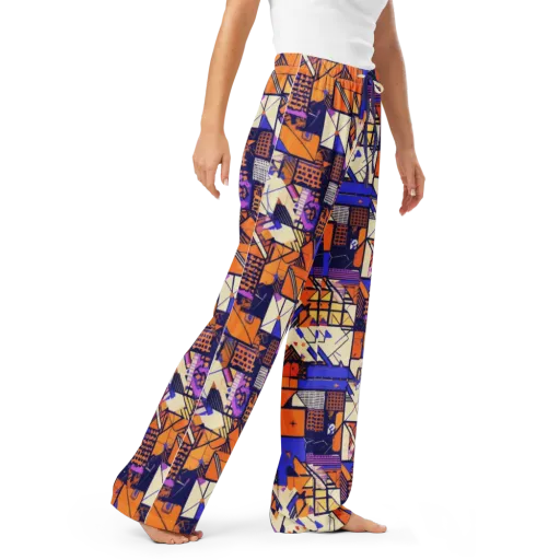 Electric Parcel Women's Pajama Pants on model