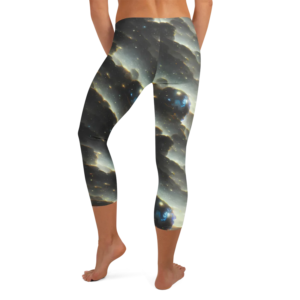 Rutkowski Nebula on Capri Leggings — Back