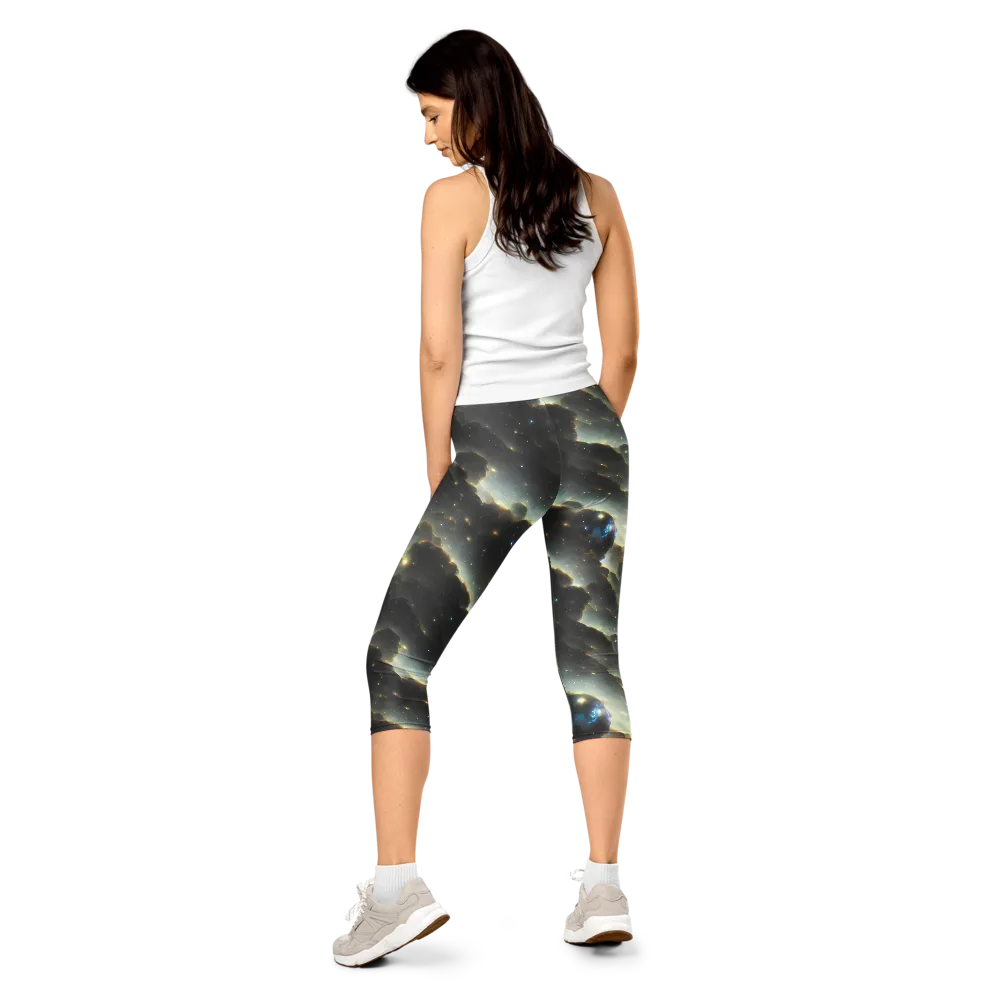 Rutkowski Nebula on Capri Leggings — Back