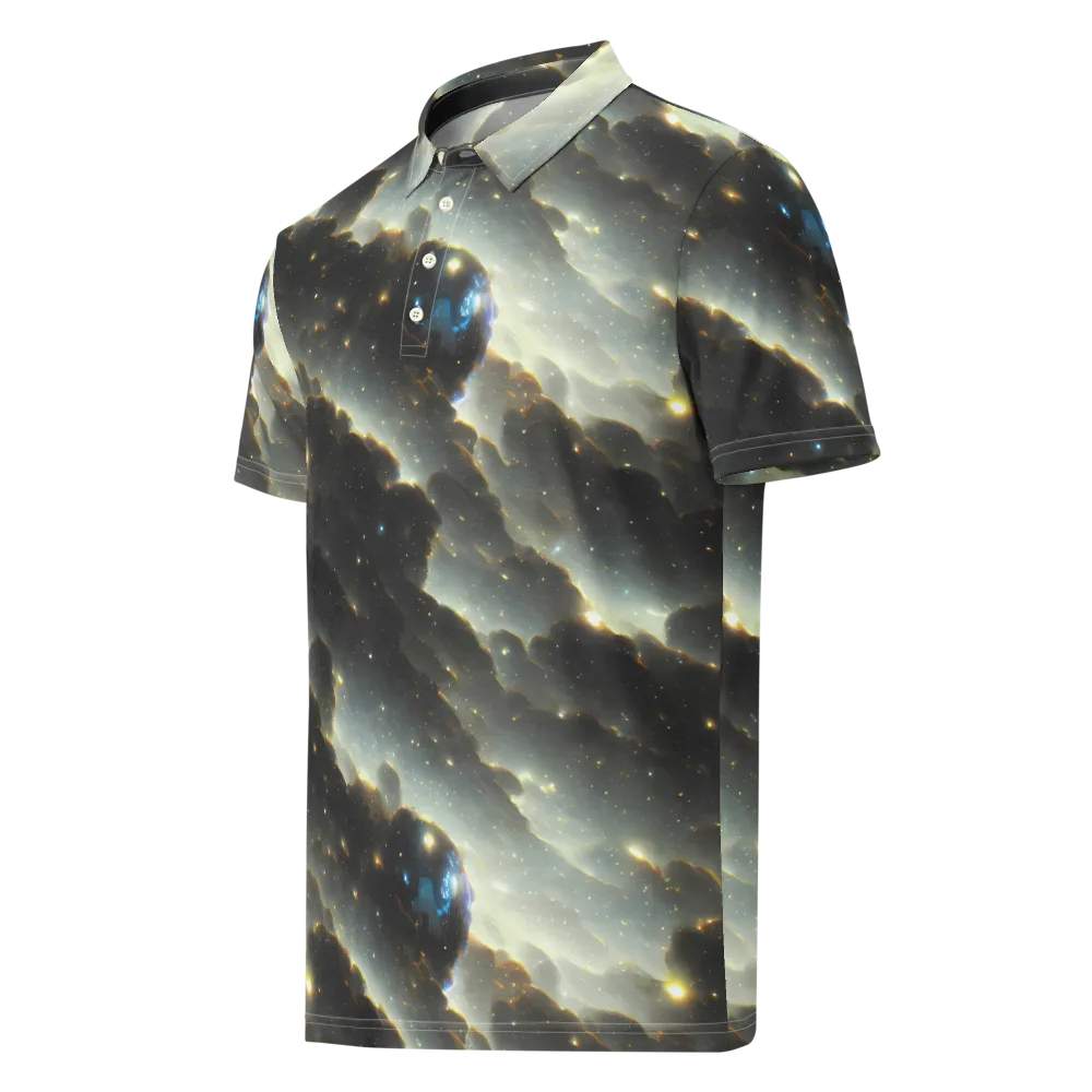 Rutkowski Nebula on Men's Slim Fit Polo Shirt — Left Front