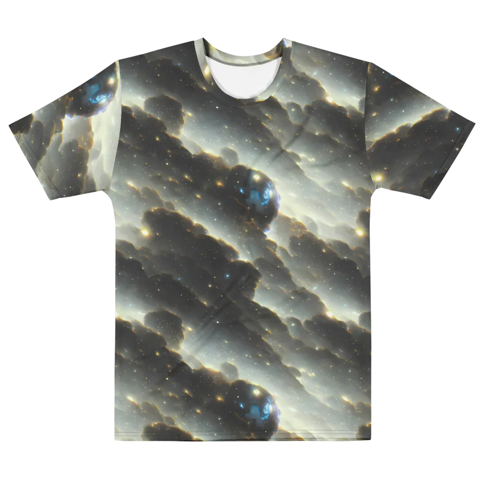 Rutkowski Nebula on Men's Cotton Crew Neck T-Shirt — Front