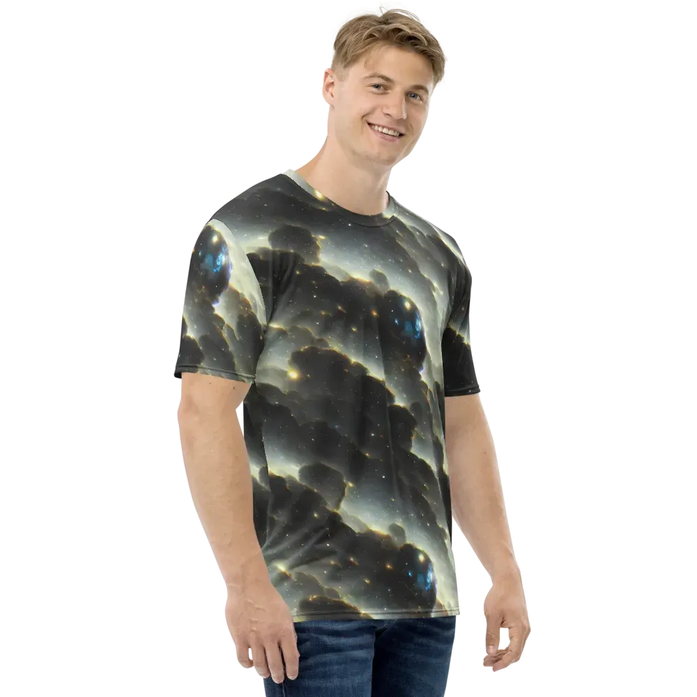 Rutkowski Nebula on Men's Crew Neck T-Shirt — Right