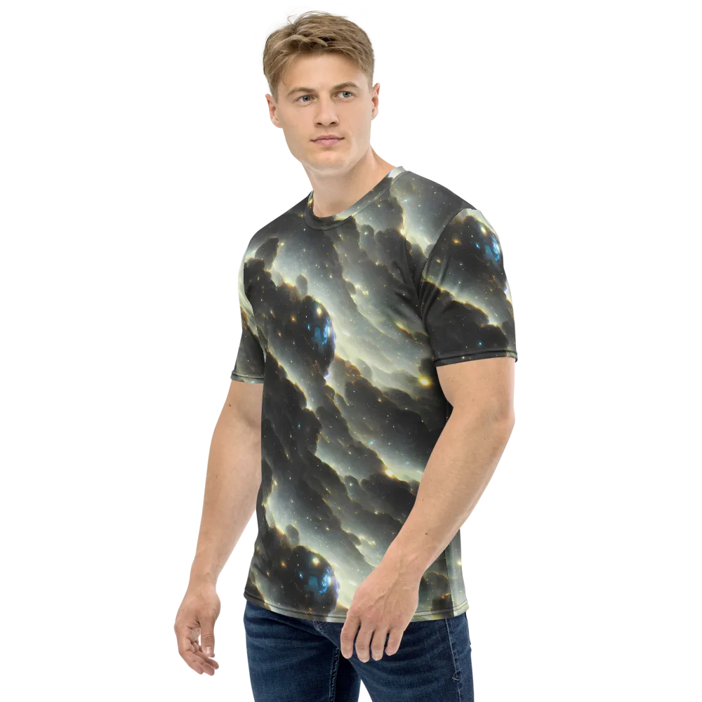 Rutkowski Nebula on Men's Crew Neck T-Shirt — Left