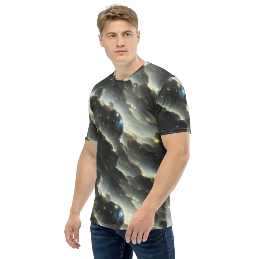 Rutkowski Nebula on a Men's Crew Neck T-Shirt