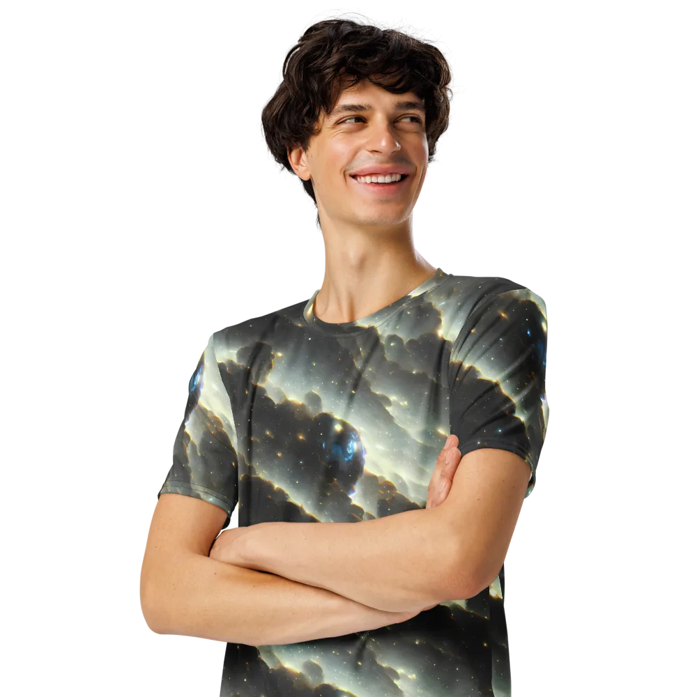 Rutkowski Nebula on Men's Crew Neck T-Shirt — Left Front