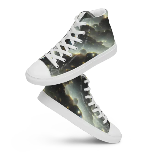Rutkowski Nebula on a Men's High Top Canvas Shoes