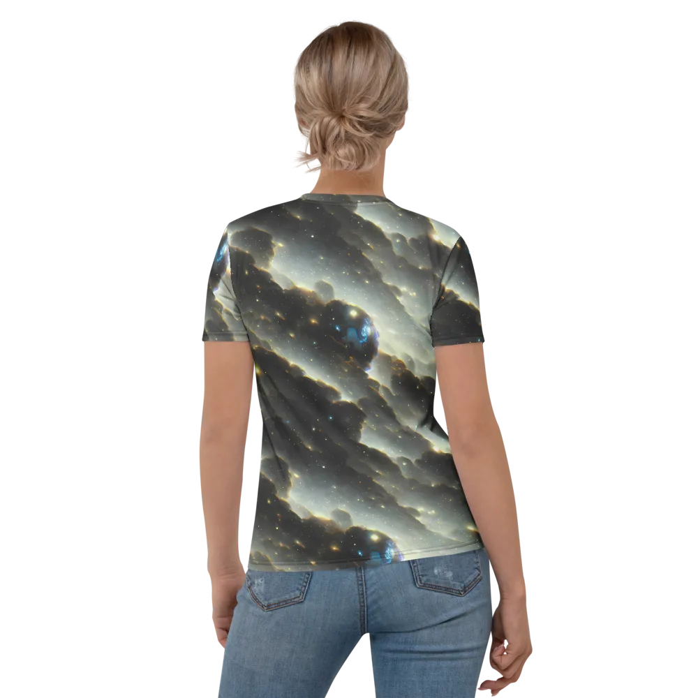 Rutkowski Nebula on Women's Crew Neck T-Shirt — Back