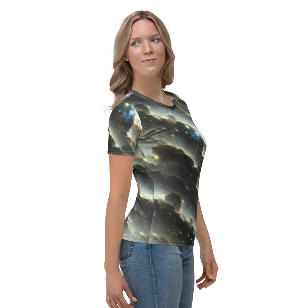 Rutkowski Nebula on Women's Crew Neck T-Shirt — Right