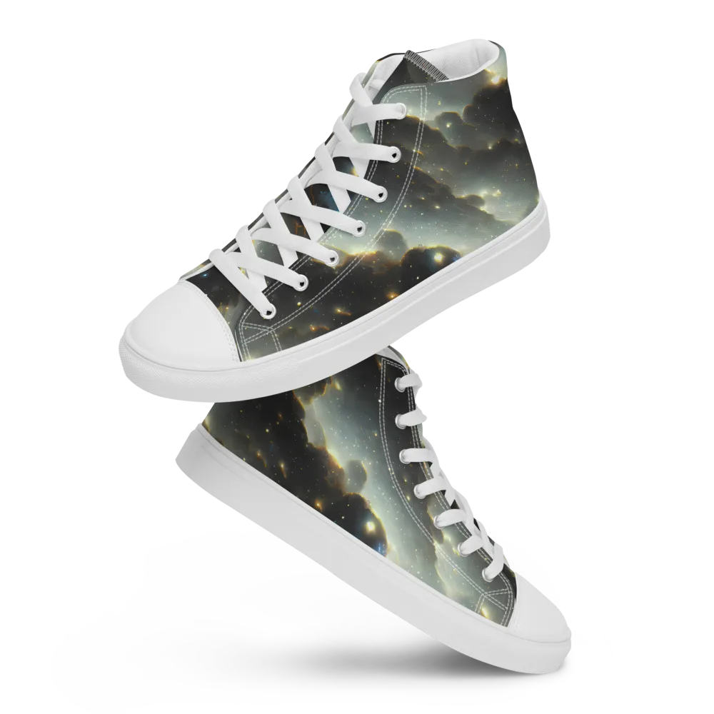 Rutkowski Nebula on Women's High Top Canvas Shoes — Front
