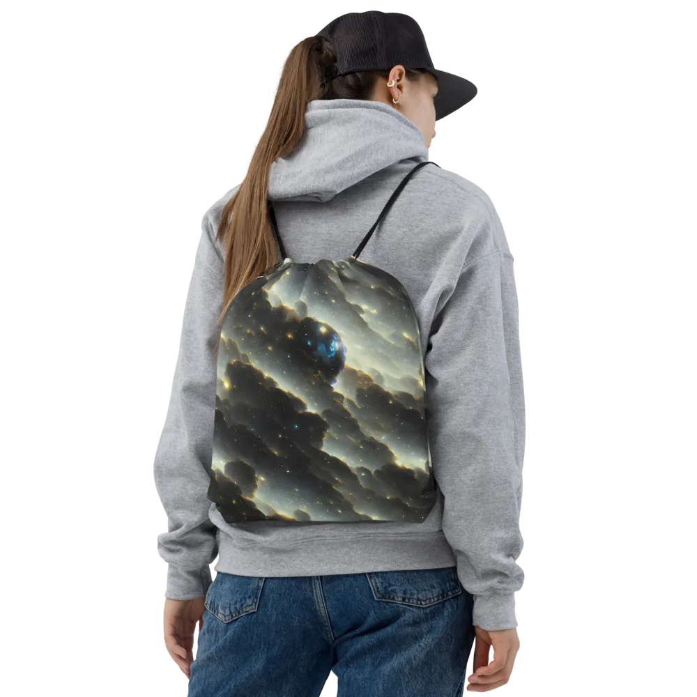 Rutkowski Nebula on Drawstring Bag — Front