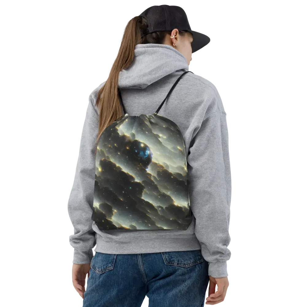 Rutkowski Nebula on Drawstring Bag — Front