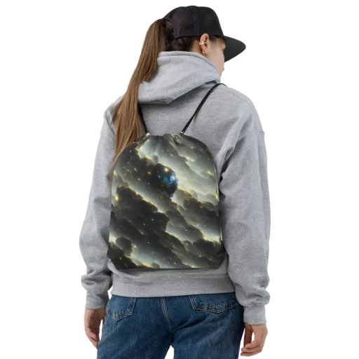 Rutkowski Nebula on a Drawstring Bag