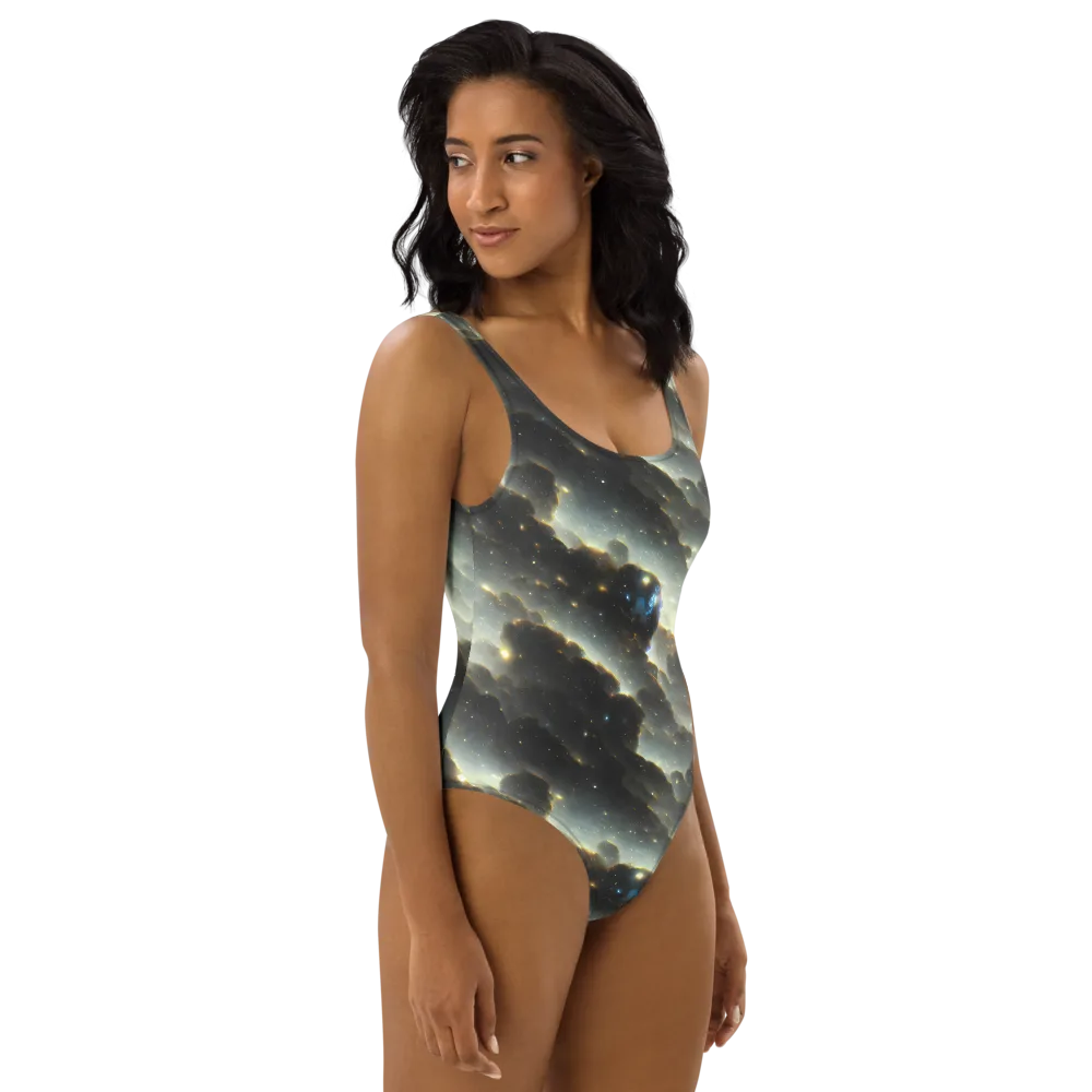 Rutkowski Nebula on One-Piece Swimsuit — Right