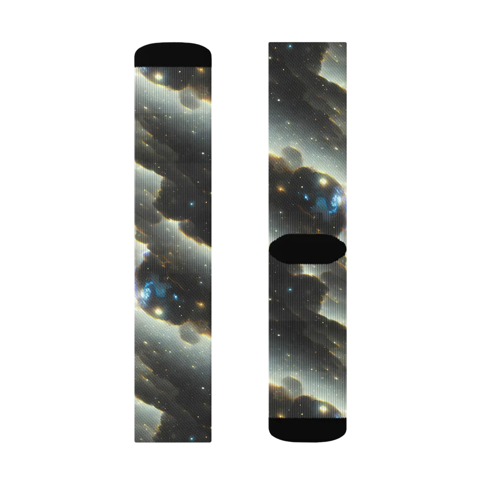 Rutkowski Nebula on Socks — Left Sock
