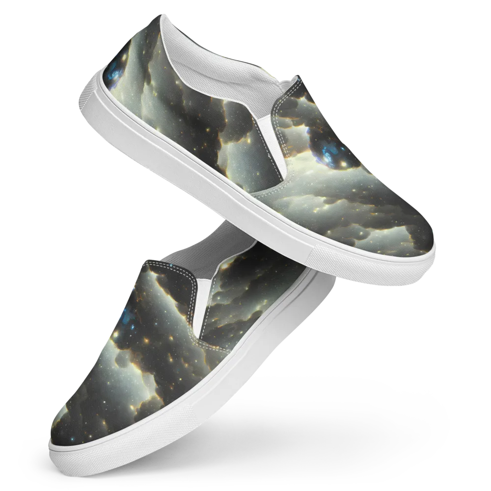Rutkowski Nebula on Women's Slip-On Canvas Shoes — Front