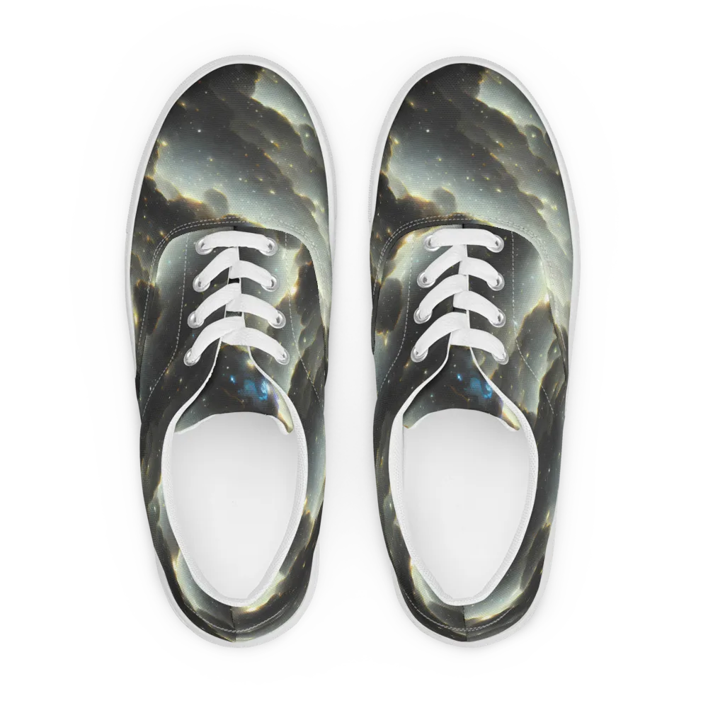 Rutkowski Nebula on Men's Lace-Up Canvas Shoes — Front