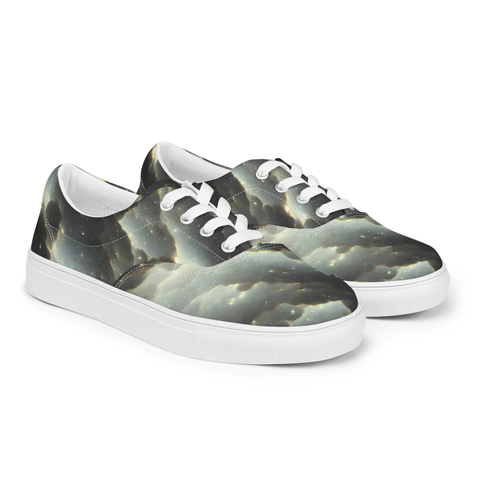 Rutkowski Nebula on Men's Lace-Up Canvas Shoes — Right Front