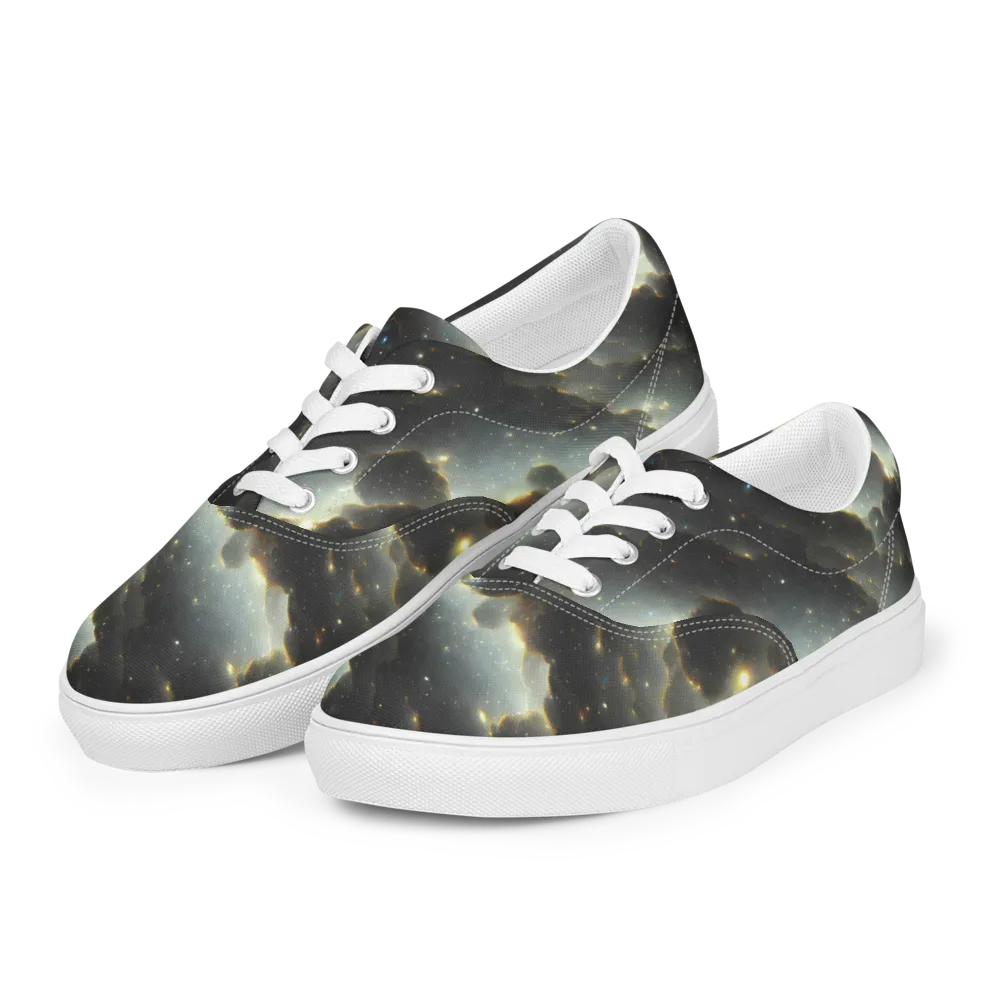 Rutkowski Nebula on Men's Lace-Up Canvas Shoes — Left Front