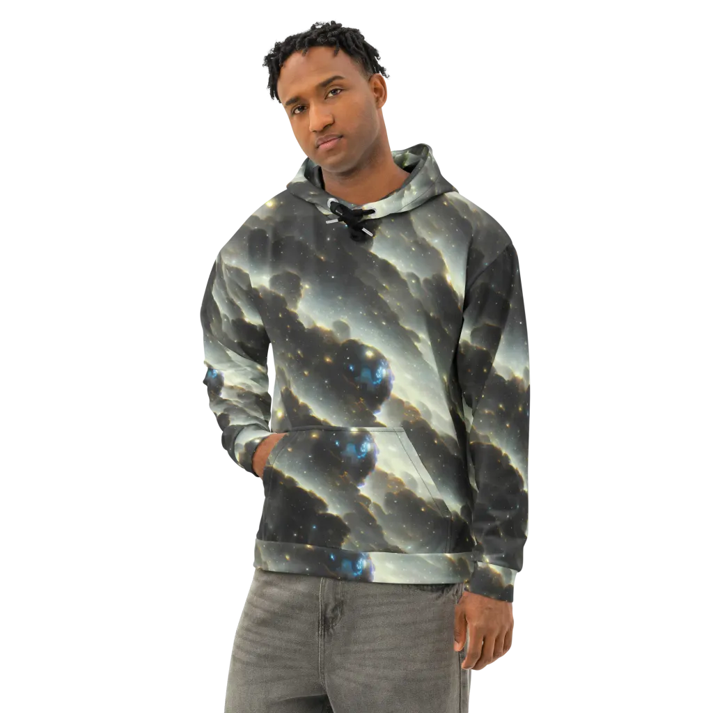 Rutkowski Nebula on Cotton Hoodie — Left Front