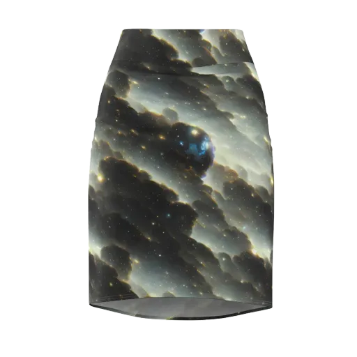 Rutkowski Nebula on a Pencil Skirt