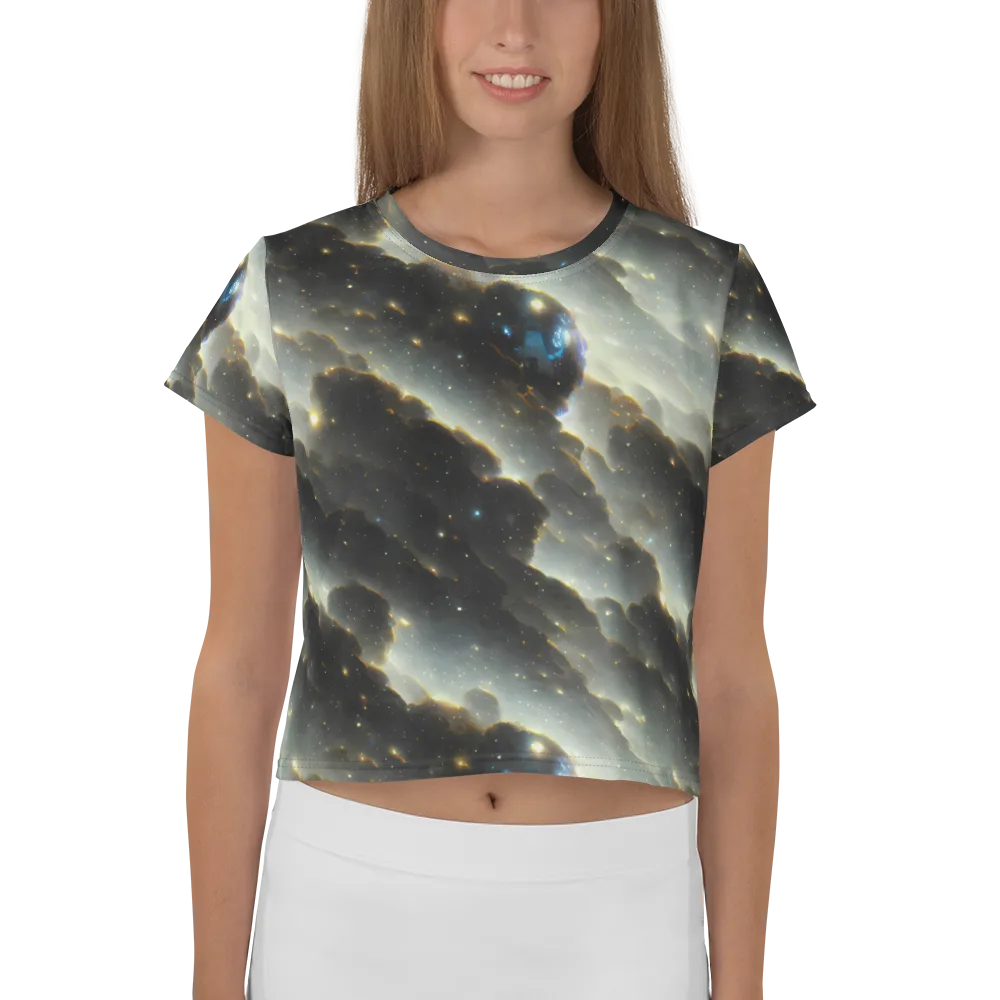 Rutkowski Nebula on Crop Tee — Front