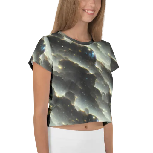 Rutkowski Nebula on a Crop Tee