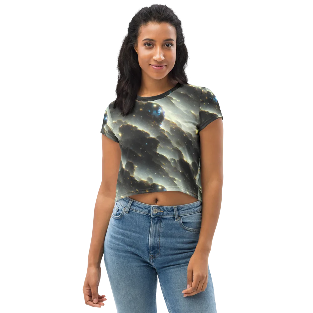 Rutkowski Nebula on Crop Tee — Front