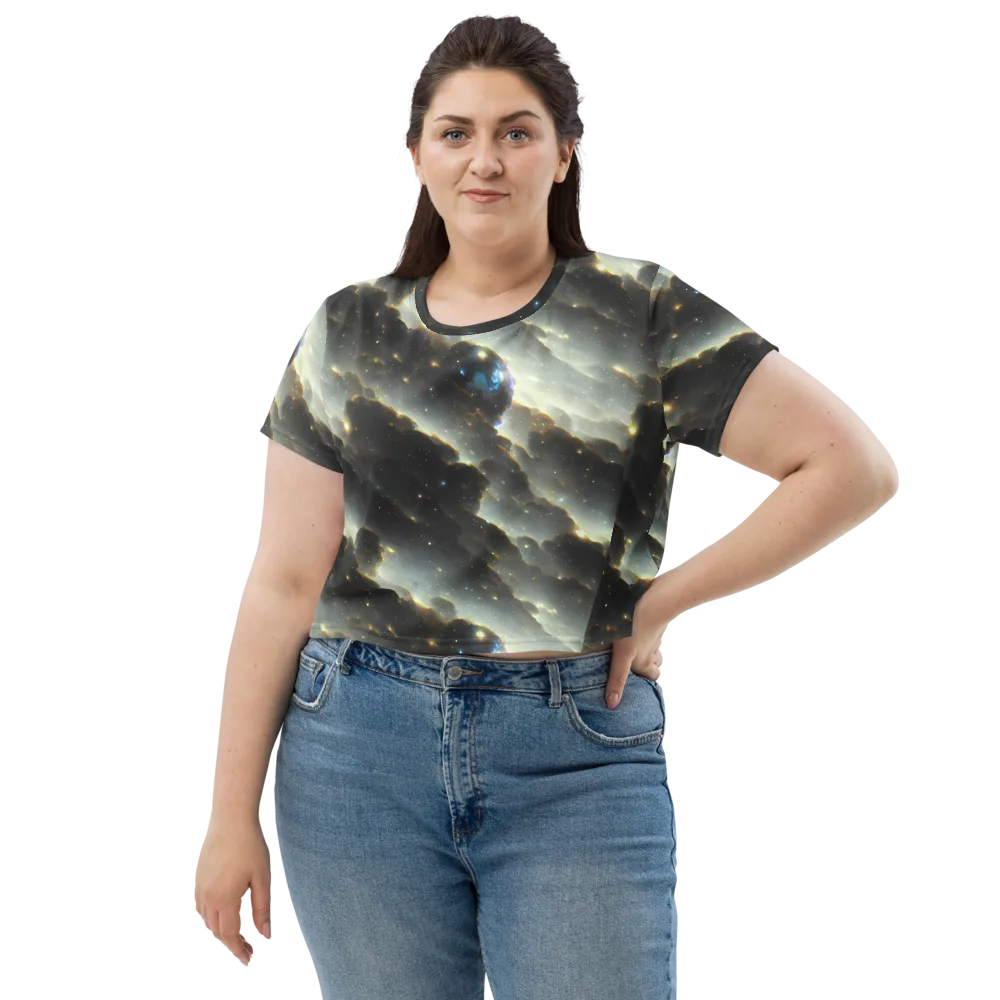 Rutkowski Nebula on Crop Tee — Front
