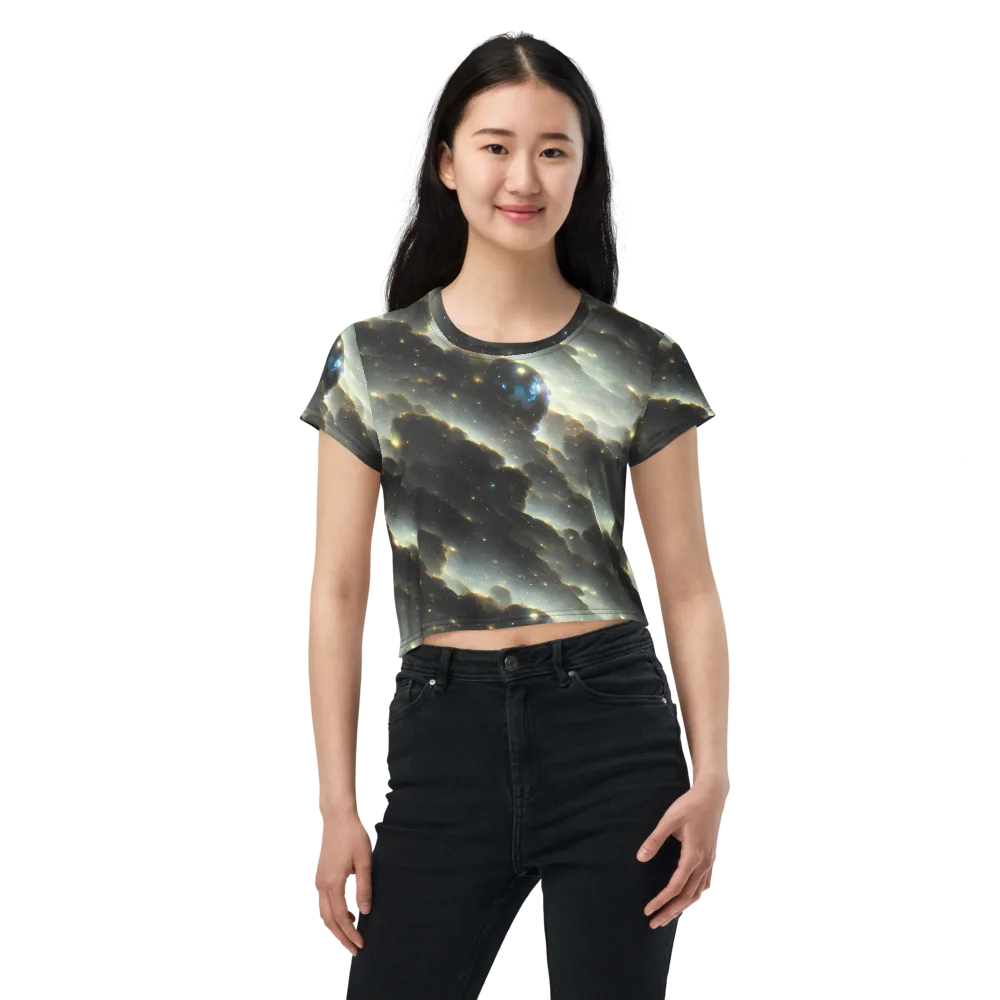 Rutkowski Nebula on Crop Tee — Front