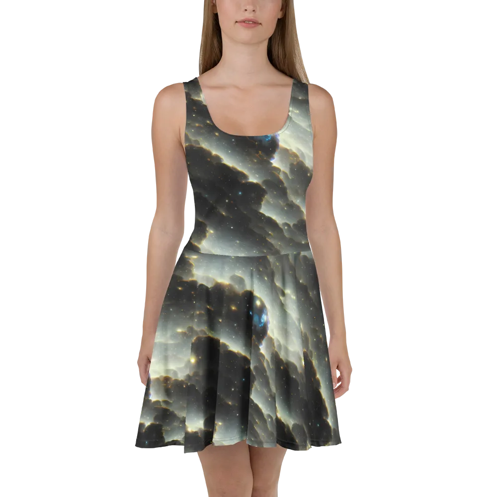 Rutkowski Nebula on Skater Dress — Front
