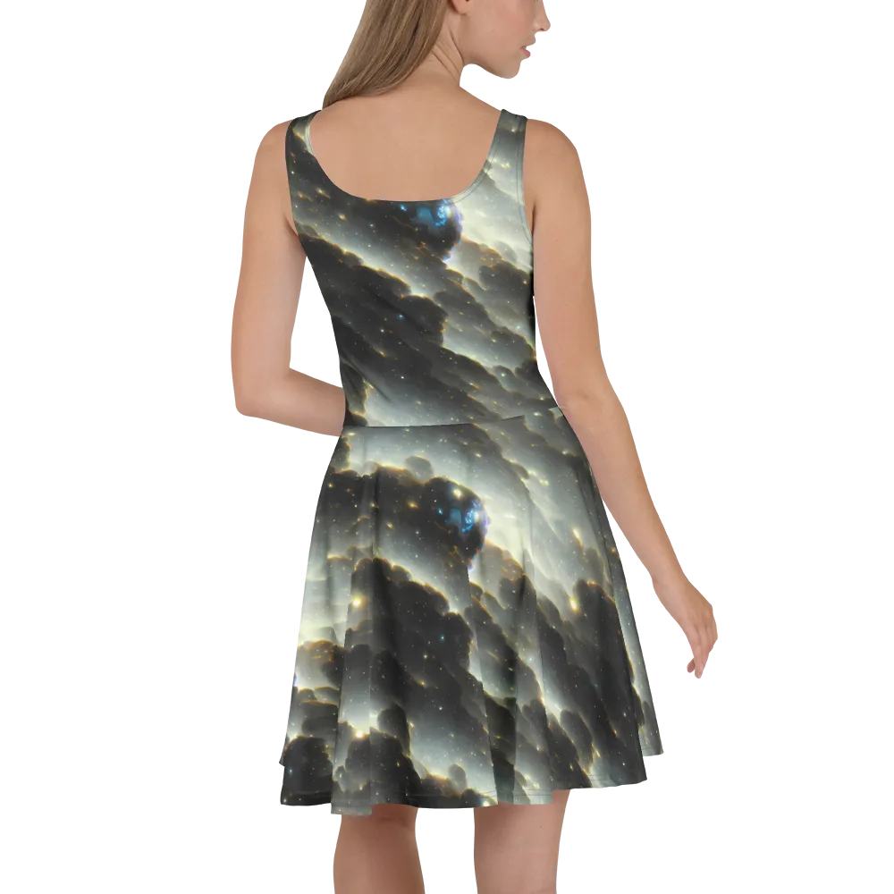 Rutkowski Nebula on Skater Dress — Back