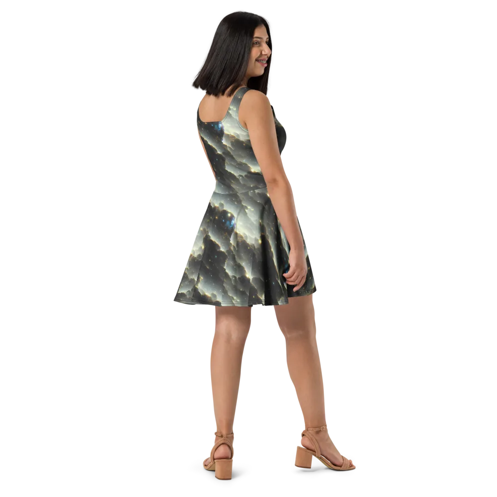 Rutkowski Nebula on Skater Dress — Right