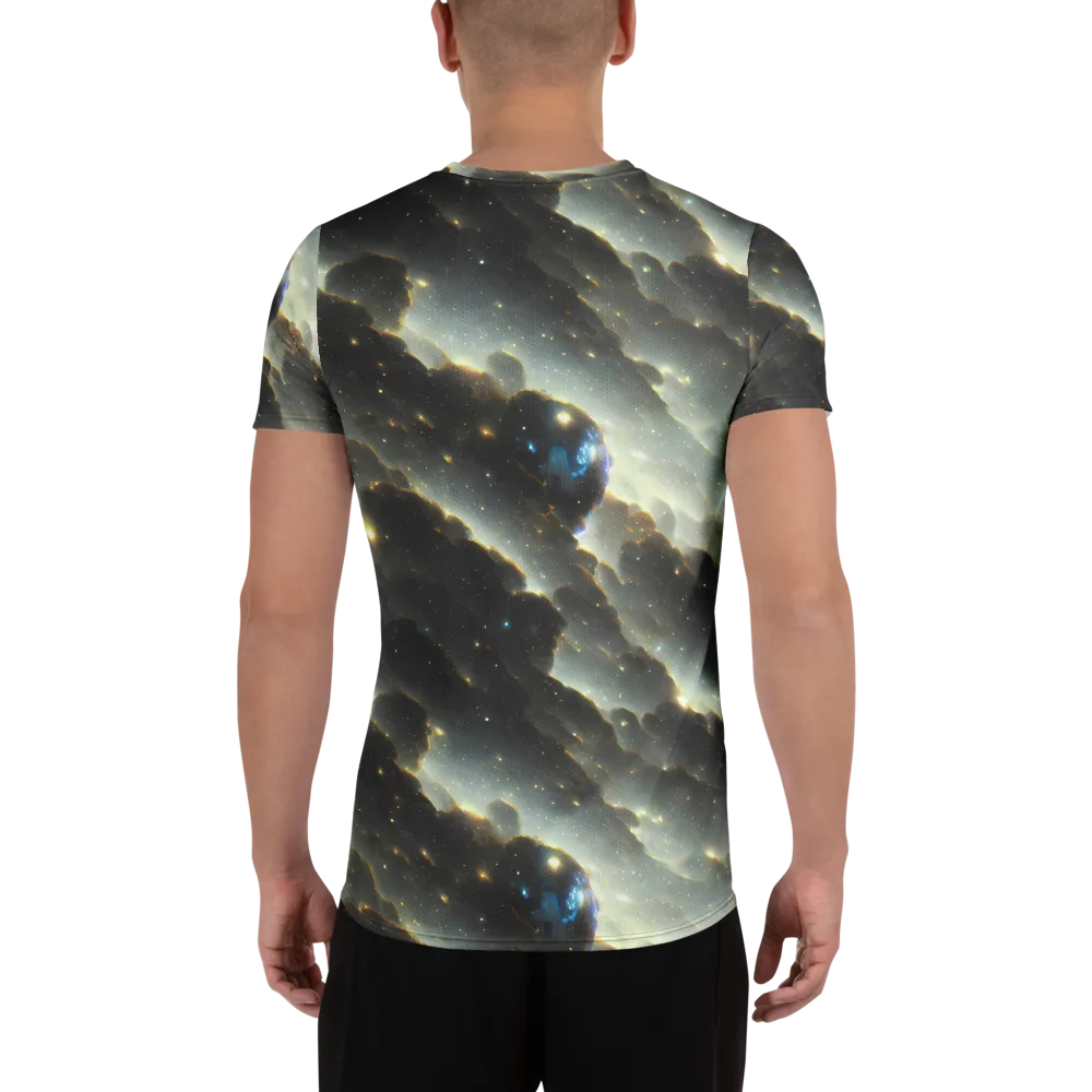 Rutkowski Nebula on Men's Athletic T-Shirt — Back