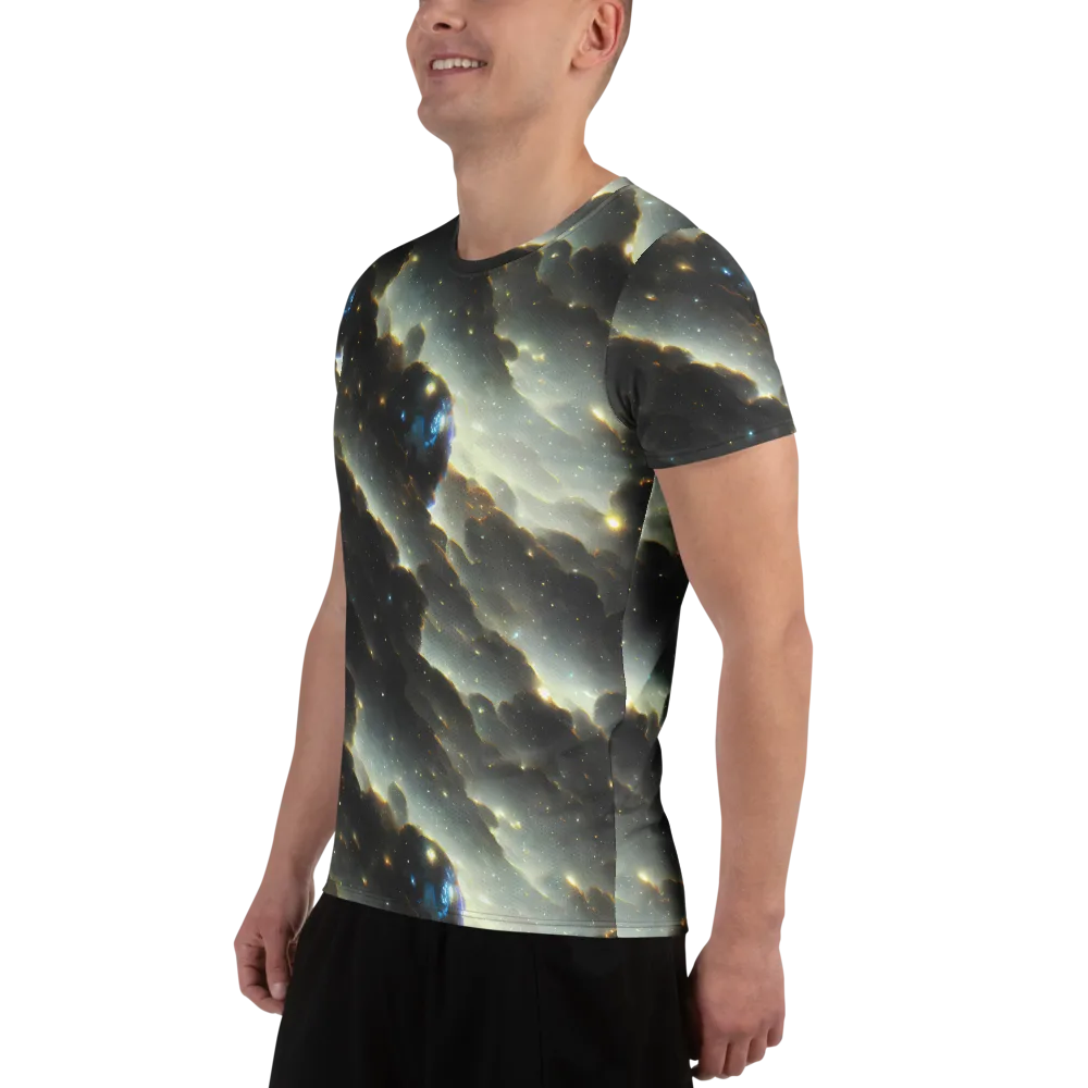 Rutkowski Nebula on Men's Athletic T-Shirt — Left