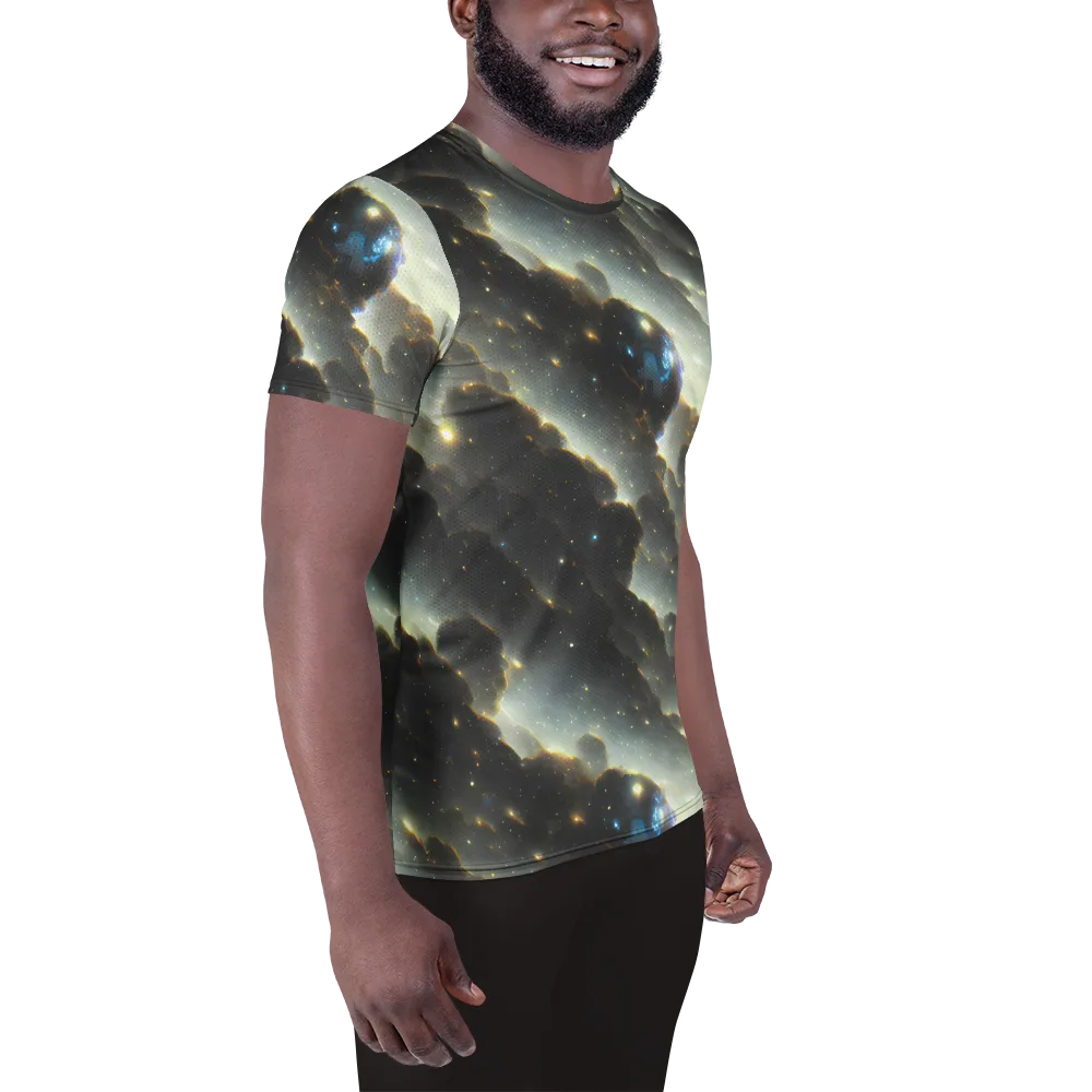 Rutkowski Nebula on Men's Athletic T-Shirt — Right
