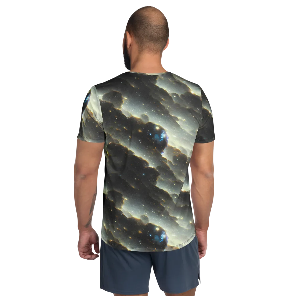 Rutkowski Nebula on Men's Athletic T-Shirt — Back