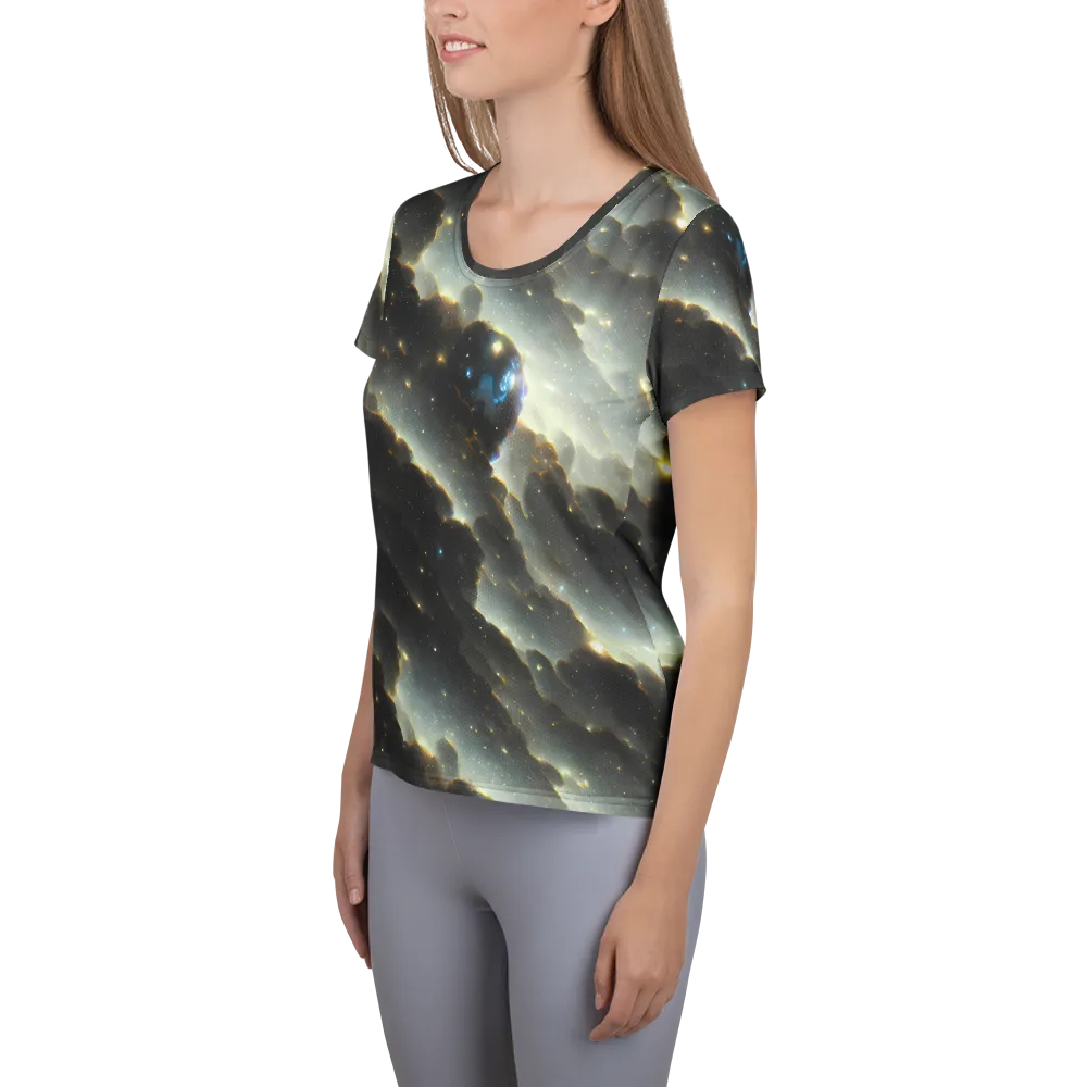Rutkowski Nebula on Women's Athletic T-Shirt — Left