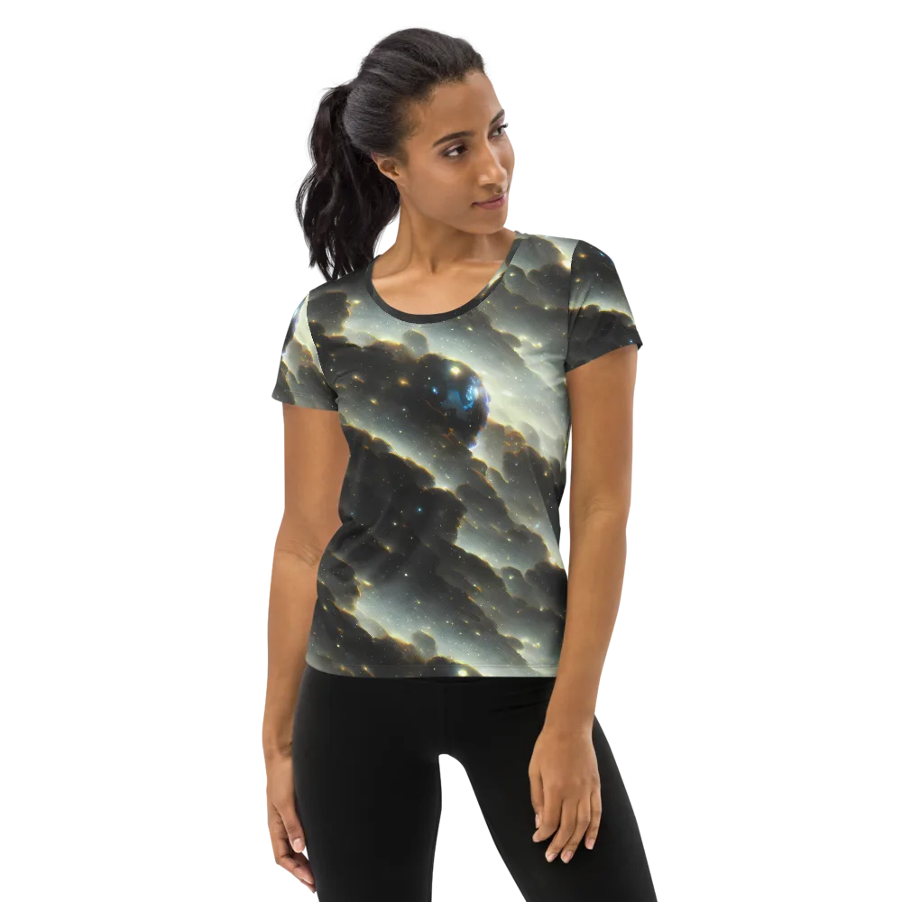 Rutkowski Nebula on Women's Athletic T-Shirt — Front