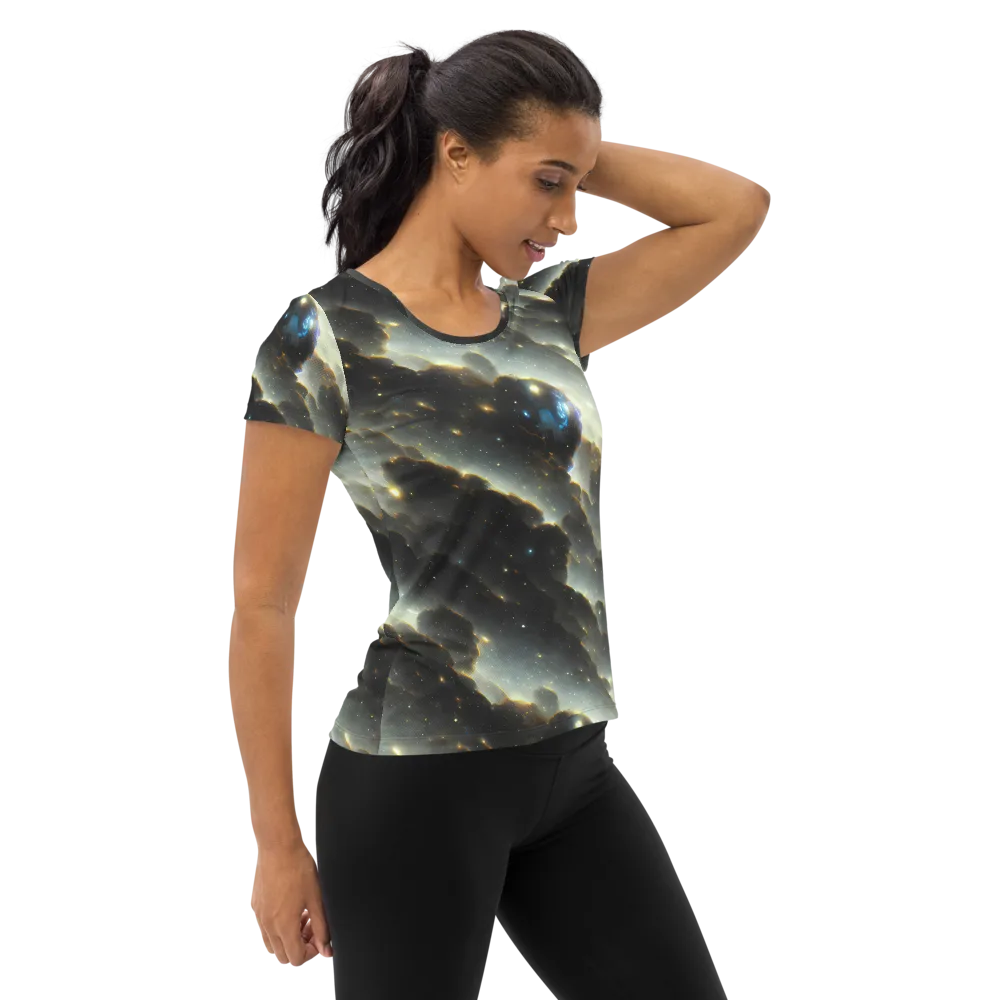 Rutkowski Nebula on Women's Athletic T-Shirt — Right