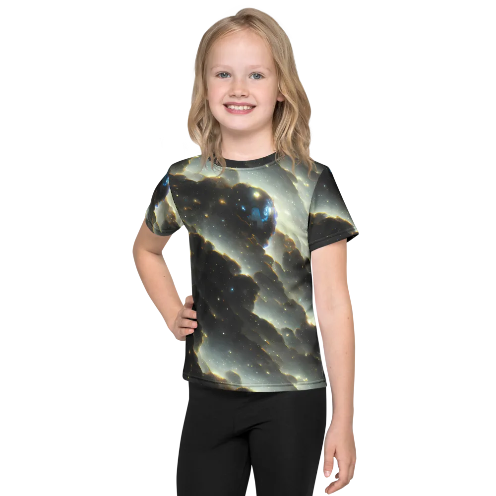 Rutkowski Nebula on Kids Crew Neck T-Shirt — Front