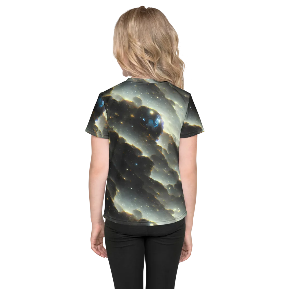 Rutkowski Nebula on Kids Crew Neck T-Shirt — Back