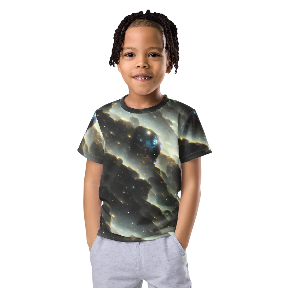 Rutkowski Nebula on Kids Crew Neck T-Shirt — Front