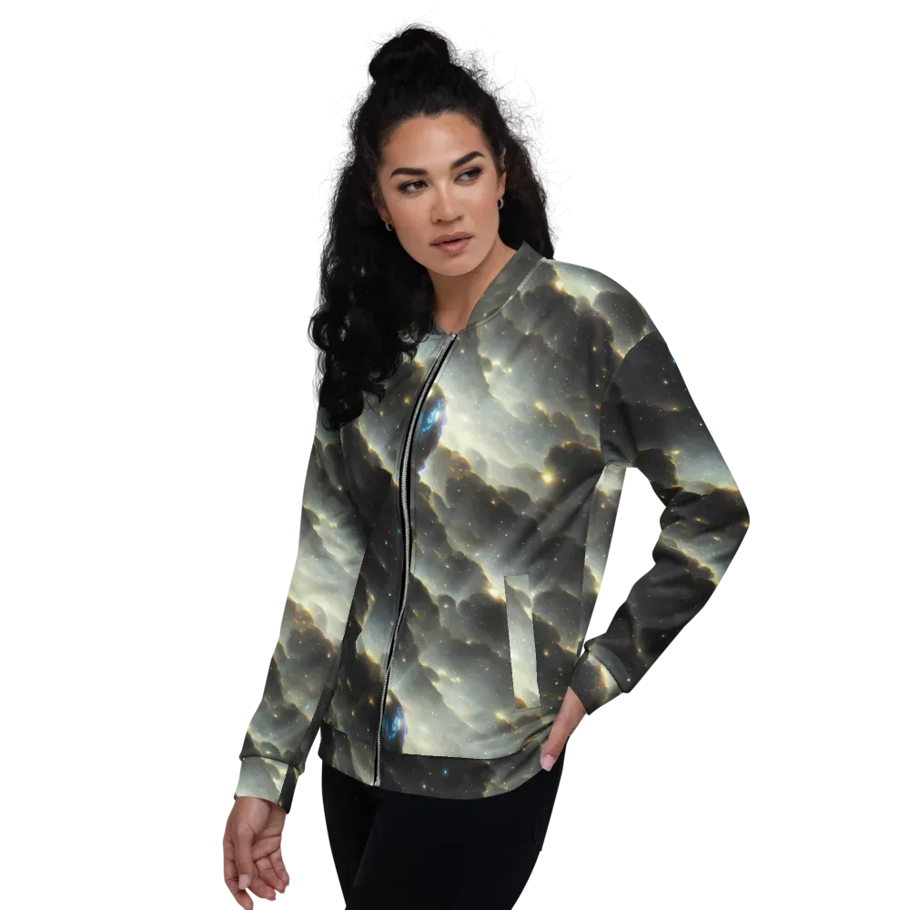 Rutkowski Nebula on Bomber Jacket — Left