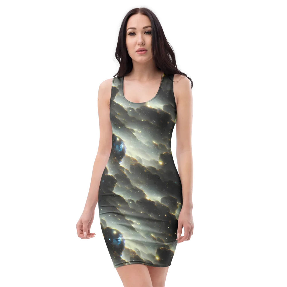 Rutkowski Nebula on Bodycon Dress — Front