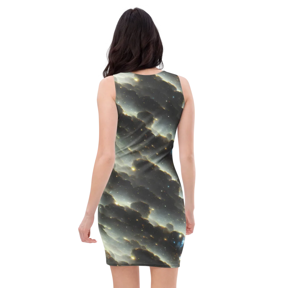 Rutkowski Nebula on Bodycon Dress — Back