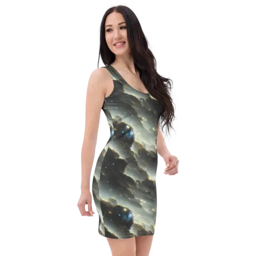 Rutkowski Nebula on a Bodycon Dress