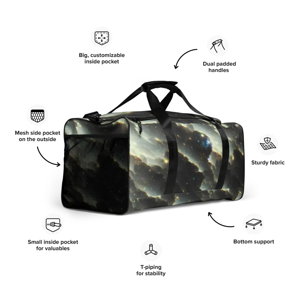 Rutkowski Nebula on Duffle Bag — Right Front