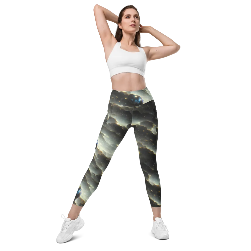 Rutkowski Nebula on Leggings with Pockets — Front