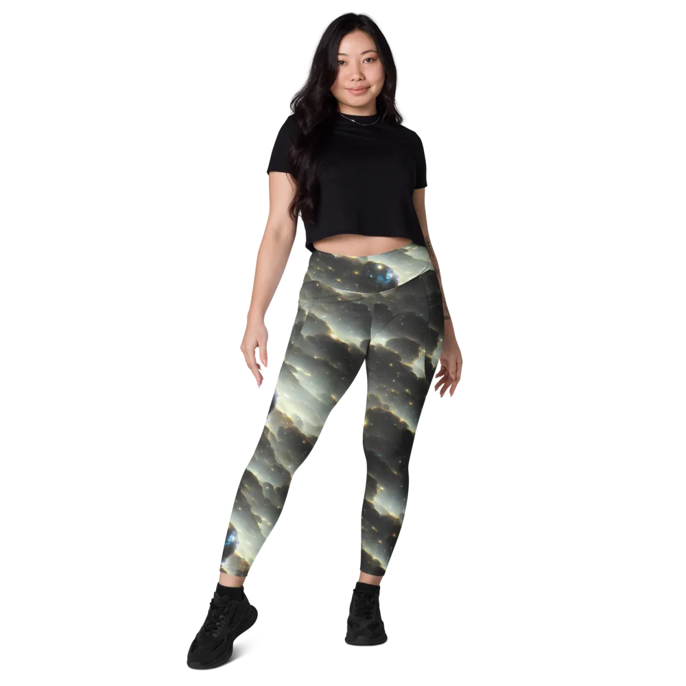 Rutkowski Nebula on Leggings with Pockets — Front