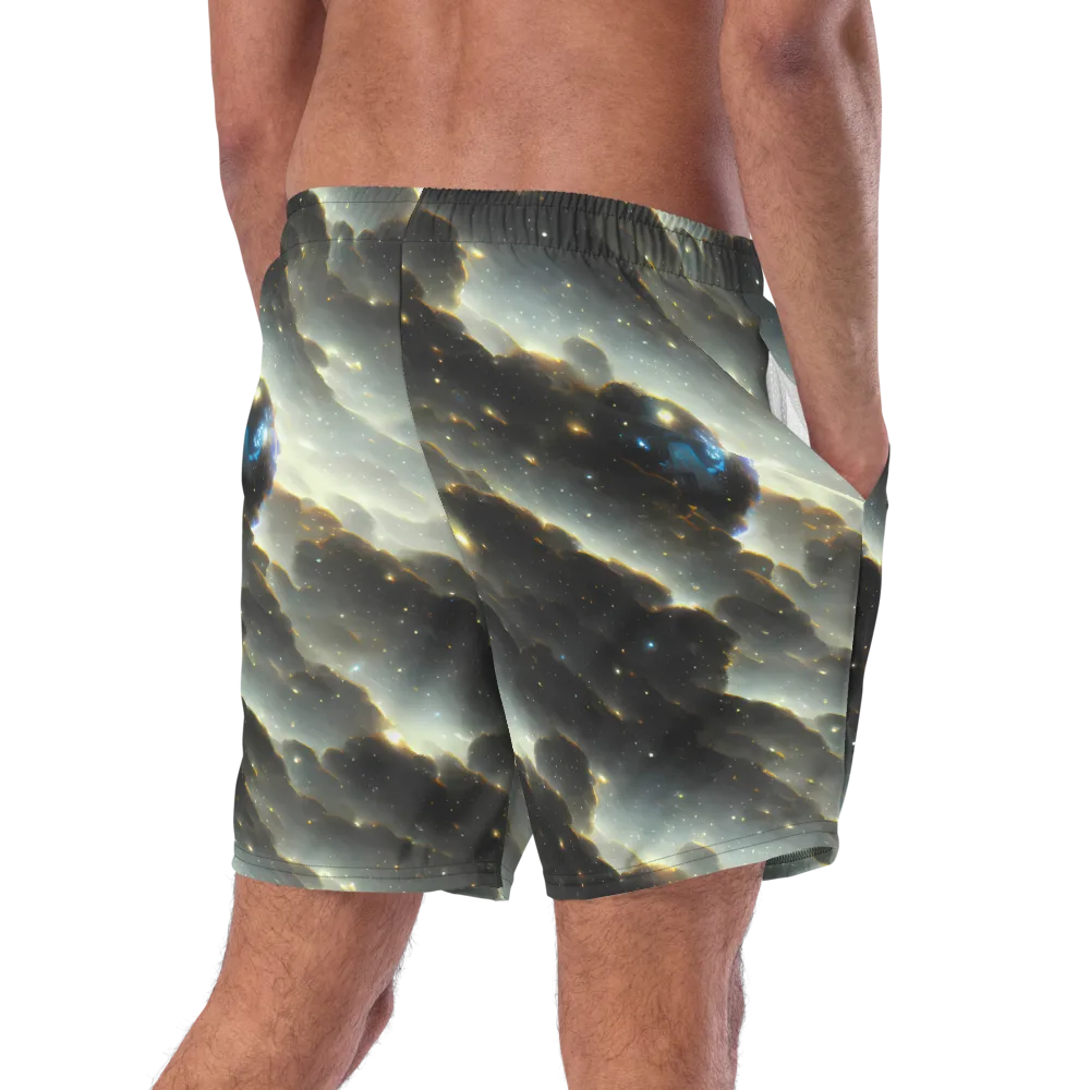 Rutkowski Nebula on Swim Trunks — Right Back
